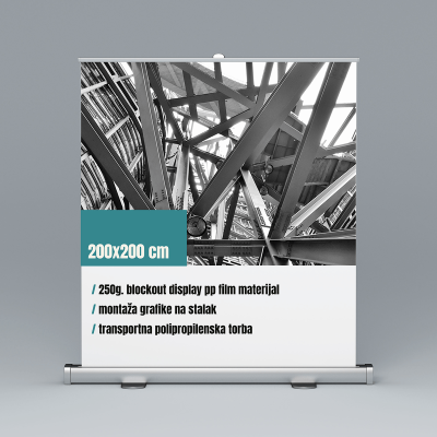 Roll-up 200x200cm