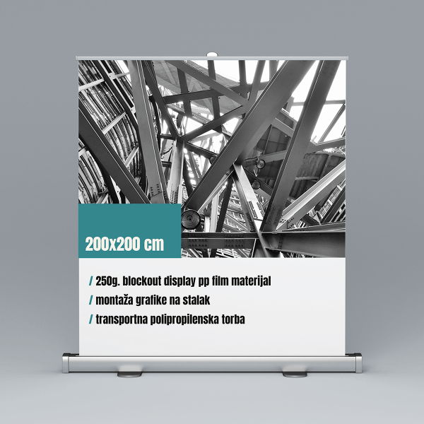 Roll-up 200x200cm