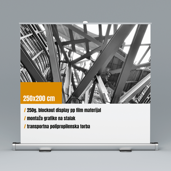 Roll-up 250x200cm